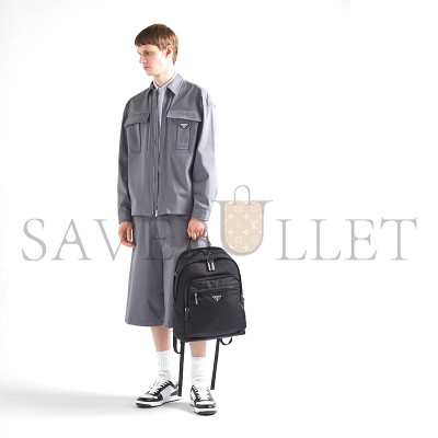 PRADA RE-NYLON AND SAFFIANO LEATHER BACKPACK 2VZ048 (43.5*31*20cm)